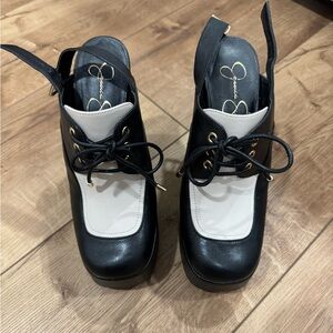 Jessica Simpson Sondos platform slingback heels